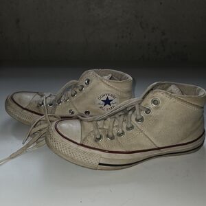 Converse High-Top Sneakers in Cream